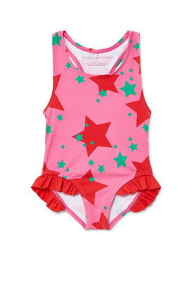 Star Print One-Piece Swimsuit